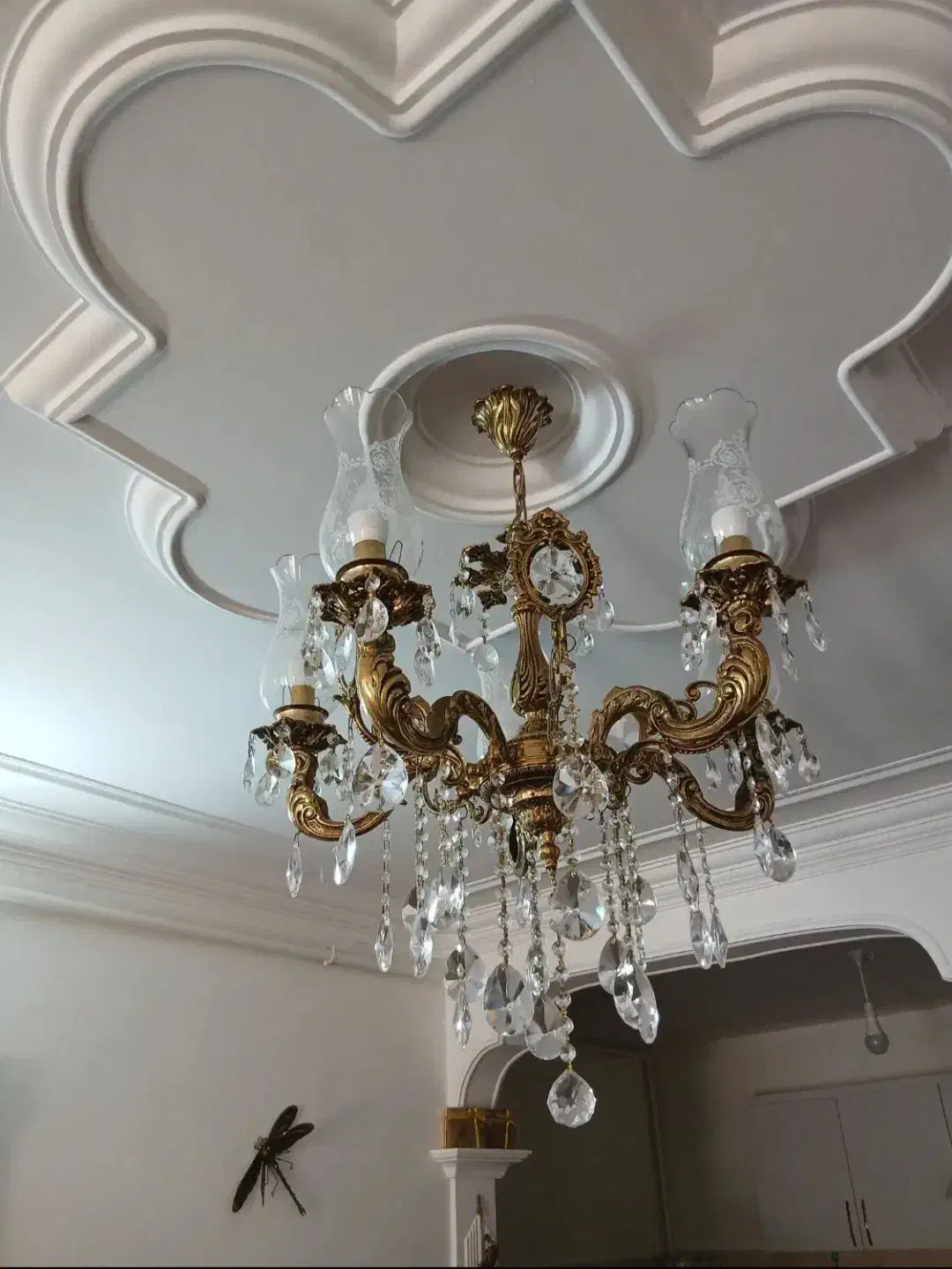 لوستر برنز اصل سنگین وزن|لوستر و چراغ آویز|خوی, |دیوار