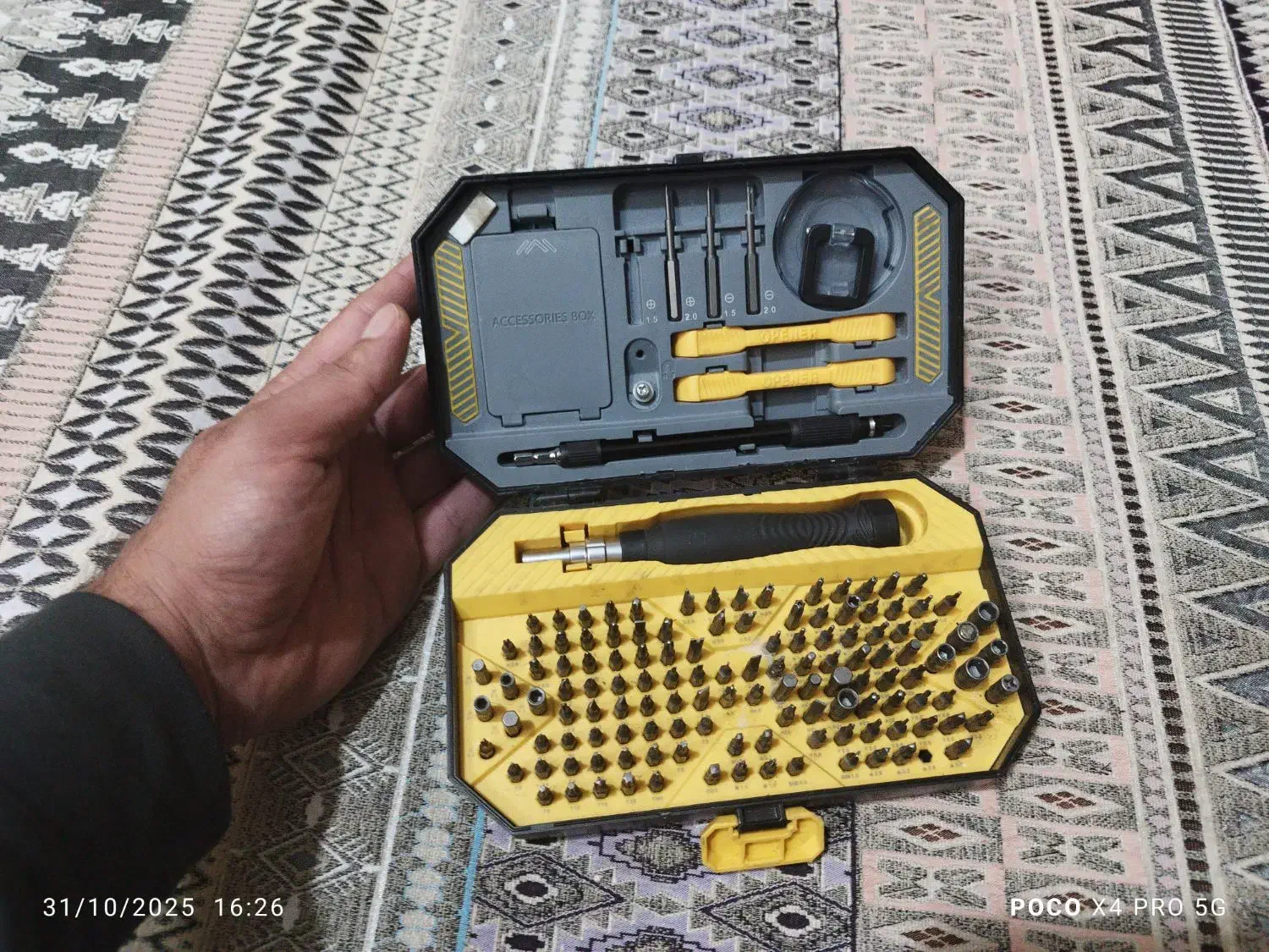 ست پیچ گوشتی جاک می بسته ۱۴۵عددی|ابزارآلات|همدان, |دیوار