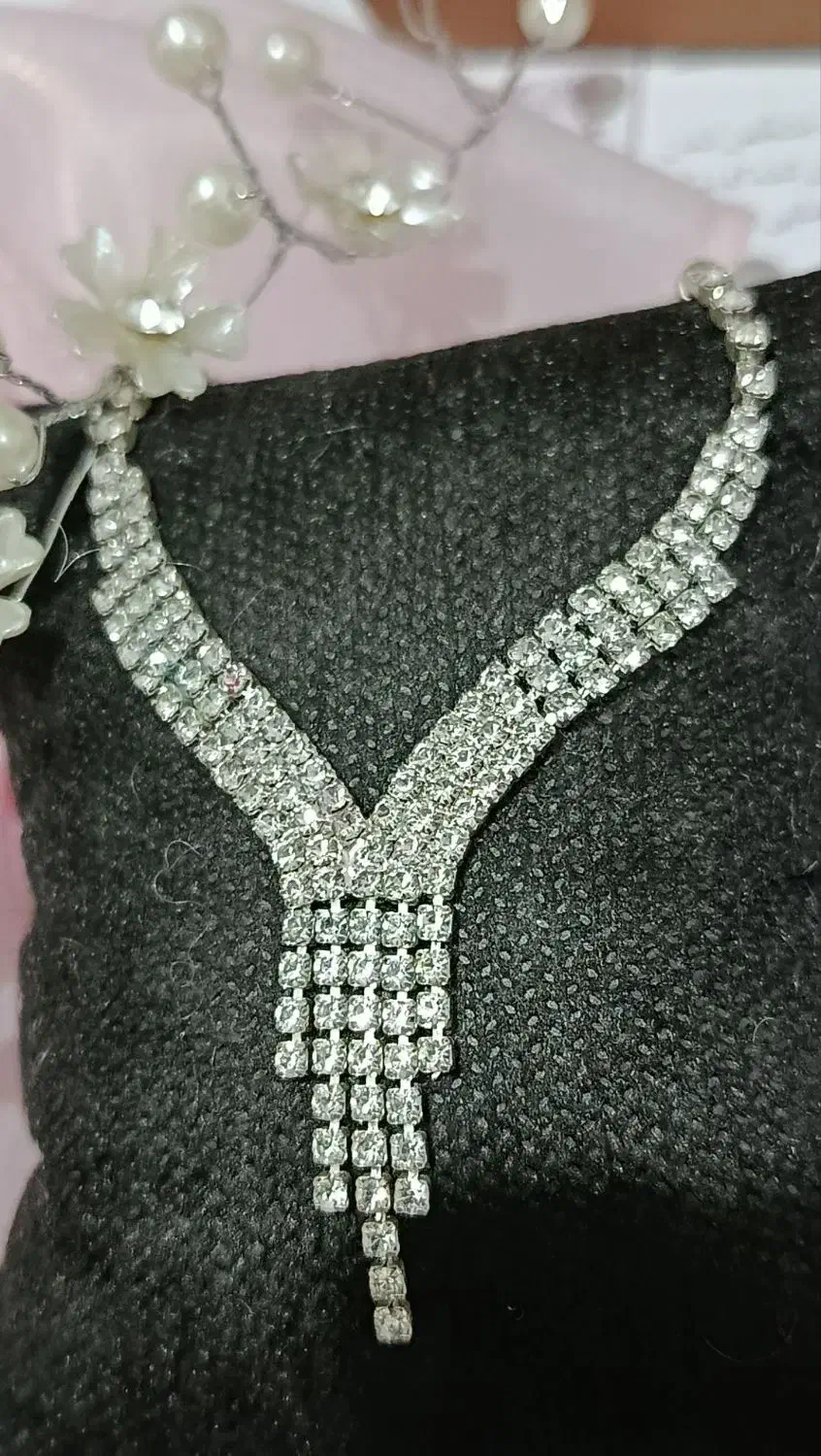 ست گردنبند و گوشواره نقره ای ترند و دخترونه|جواهرات|سبزوار, توحیدشهر|دیوار