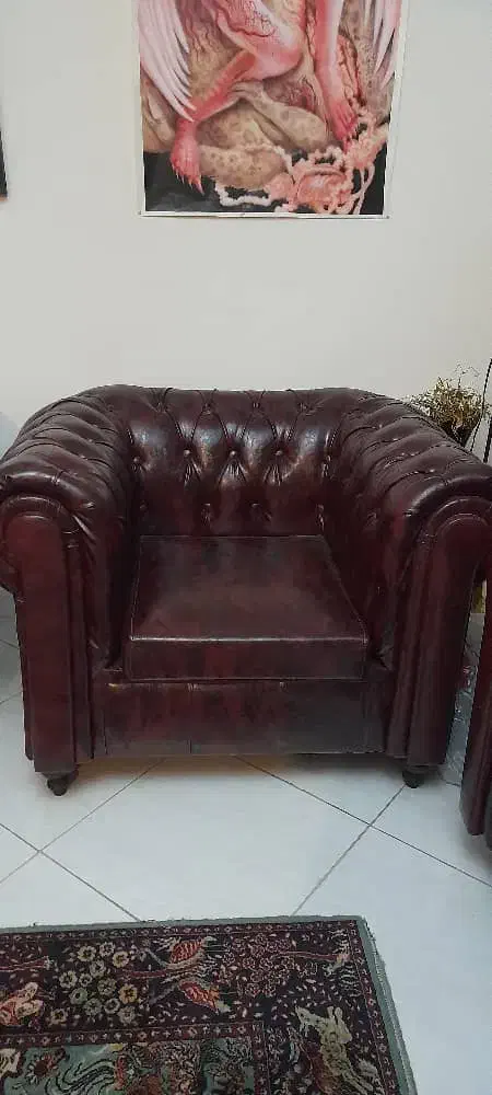 مبل چستر چرمی. در حد نو|مبلمان خانگی و میز عسلی|تهران, سلسبیل شمالی|دیوار