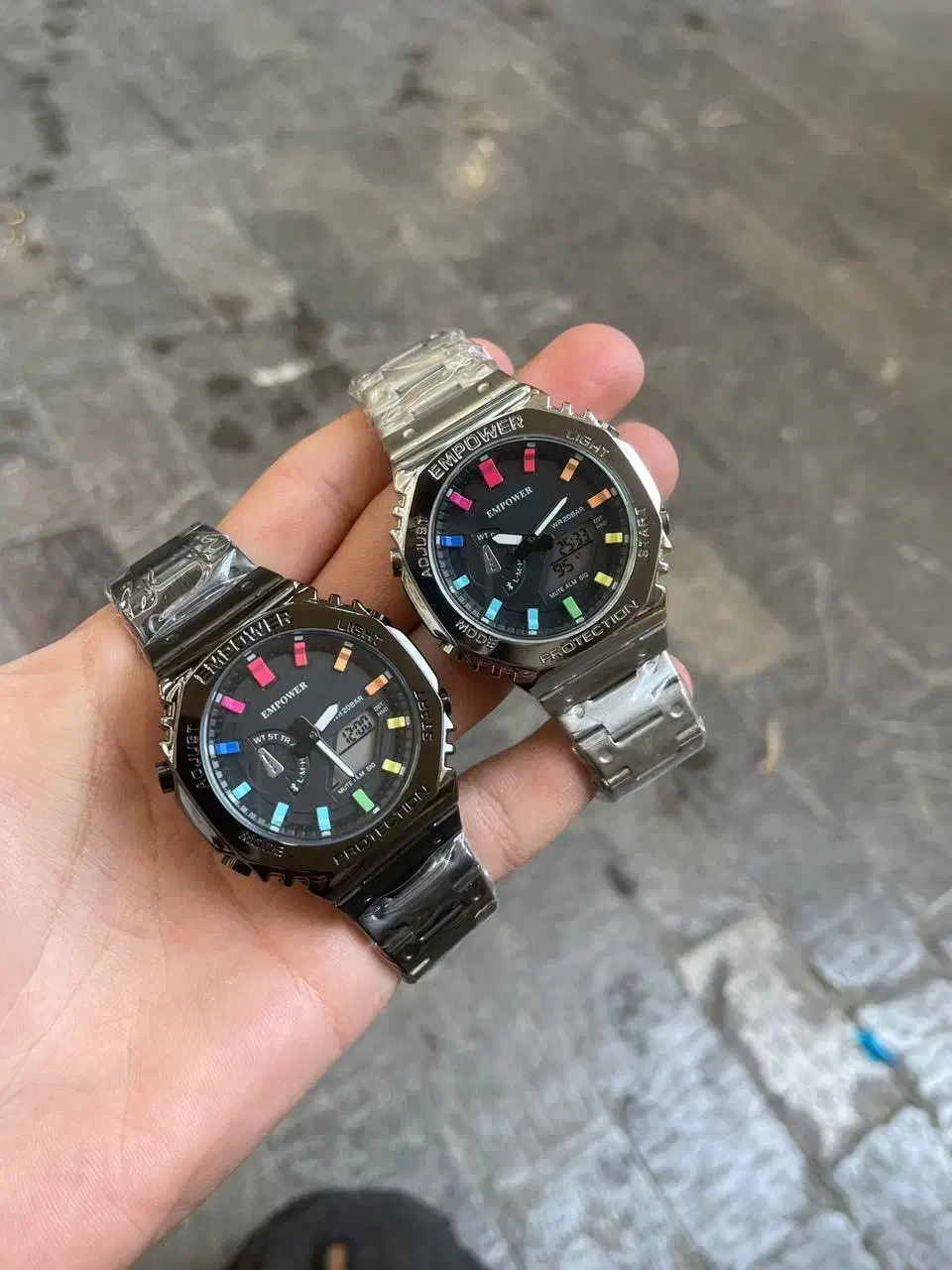 ساعت مردانه امپاور دو زمانه|ساعت|شیراز, سیاه سنگ|دیوار