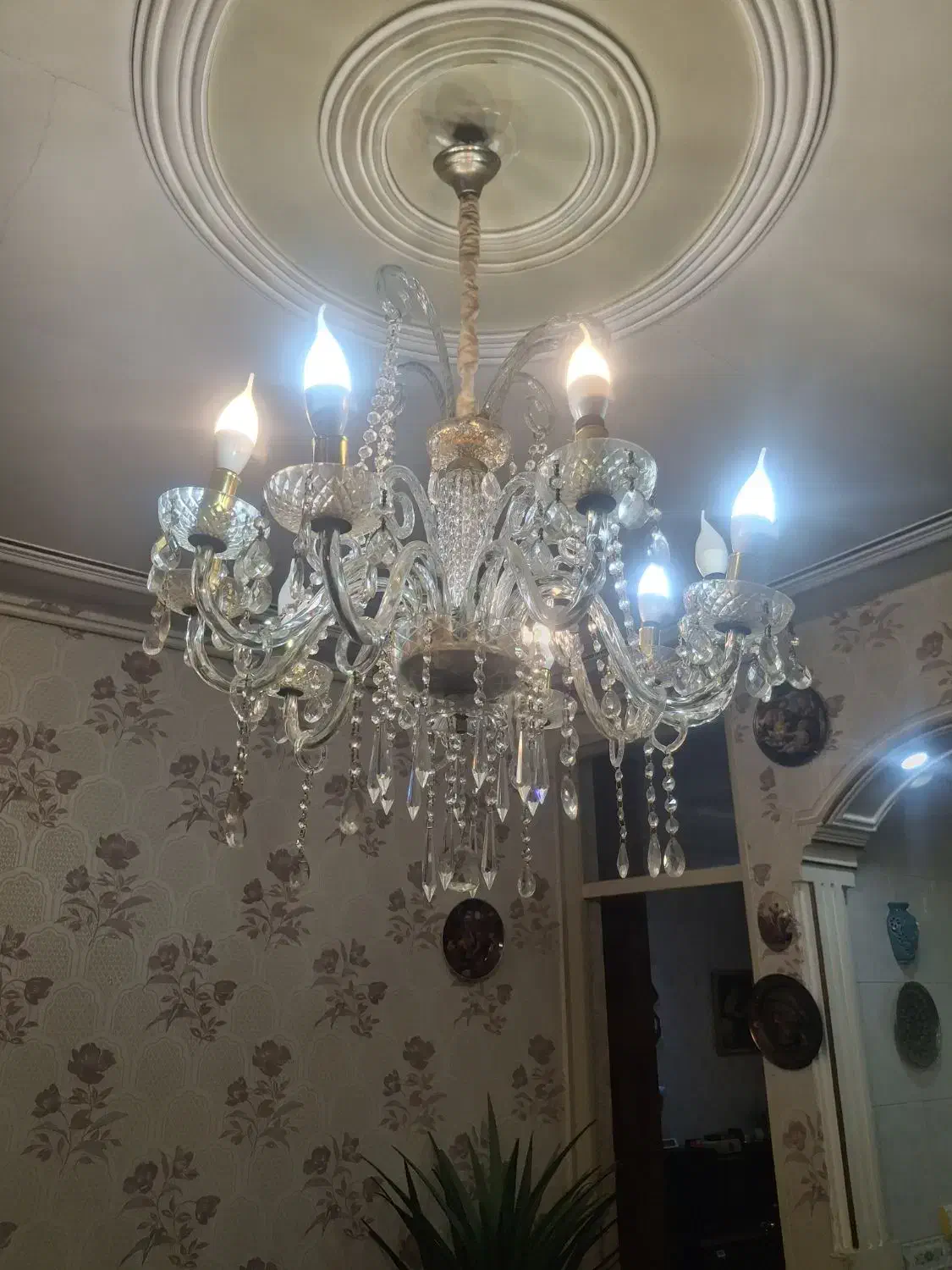 لوستر کریستالی|لوستر و چراغ آویز|کرمانشاه, |دیوار