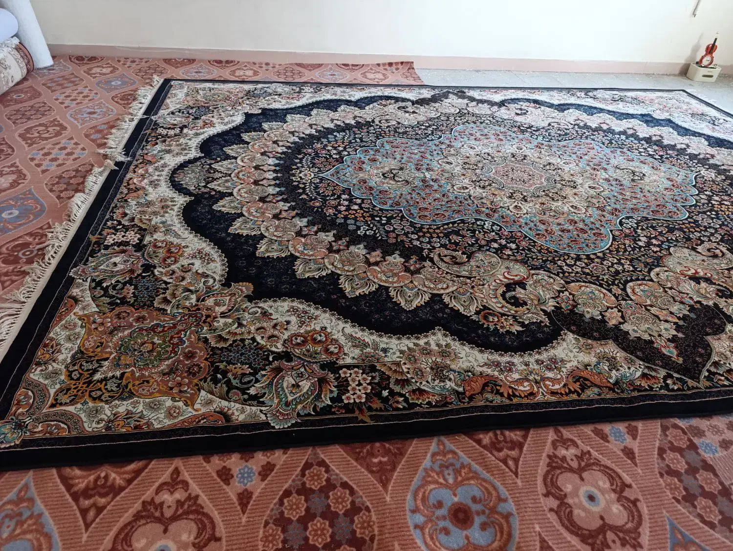 دوعدد فرش دوازده متری تمام نخ|فرش|اندیمشک, |دیوار