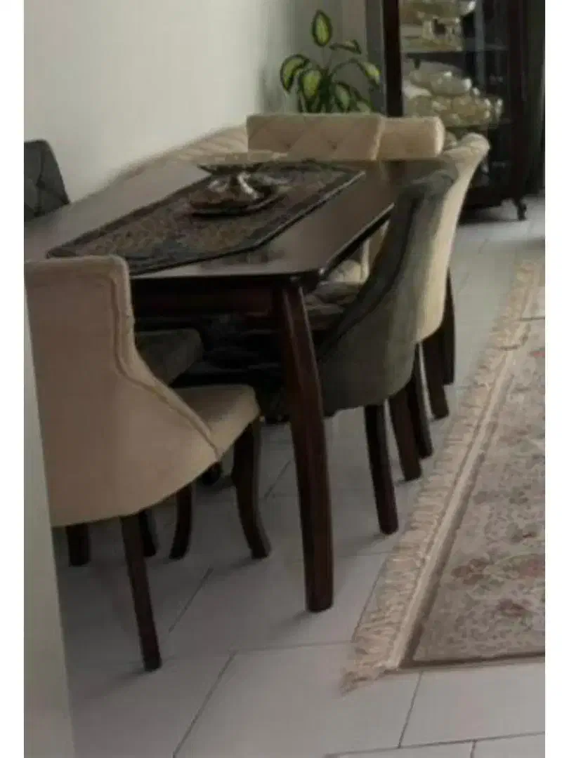 سرویس مبل چستر ۷ نفره به همراه ست ناهارخوری ۶ نفره|مبلمان خانگی و میز عسلی|گرگان, |دیوار