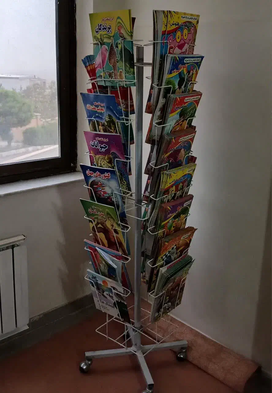 قفسه گردان کتاب|کتابخانه، شلف، قفسه‌های دیواری|اقبالیه, |دیوار