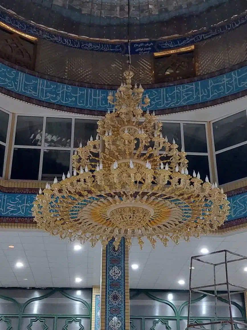 تولید و فروش انواع لوستر جهت مساجد تالارها ومنازل|لوستر و چراغ آویز|مشهد, گرجی علیا|دیوار