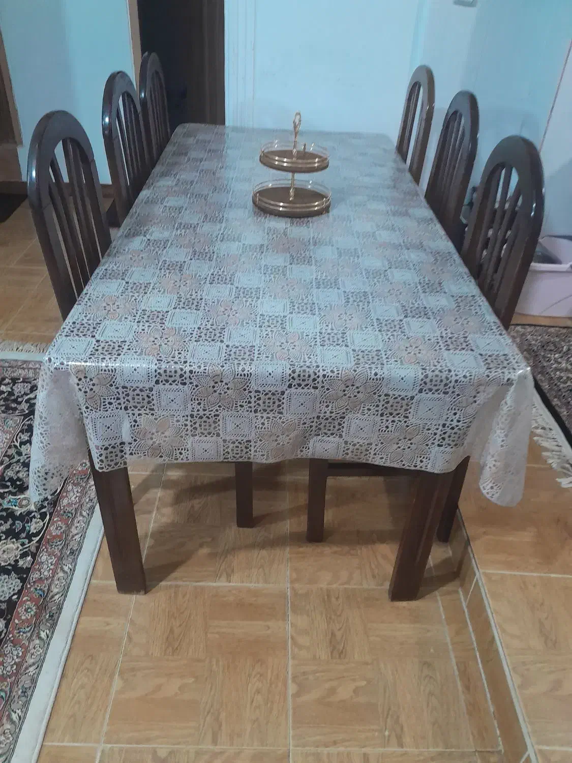 سلام میز نهر خوری شش نفره وساعت دیواری|میز و صندلی غذاخوری|کرمانشاه, |دیوار