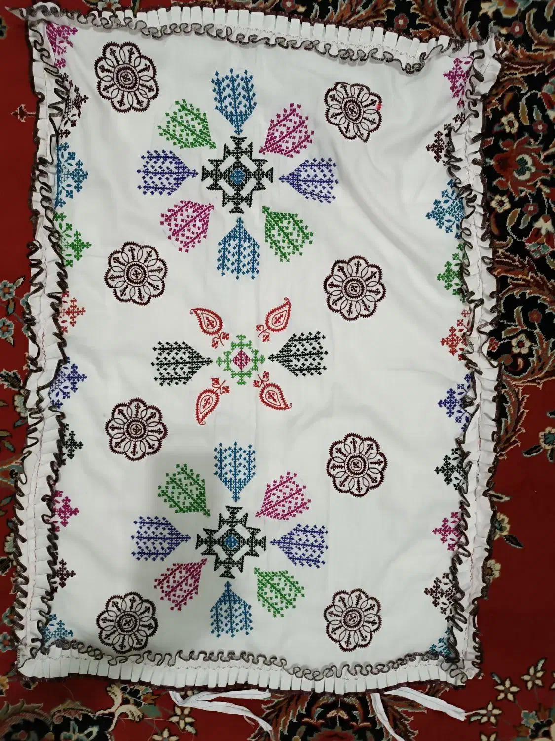 پشتی و کناره سنتی|گلیم، جاجیم، گبه|زاهدان, |دیوار