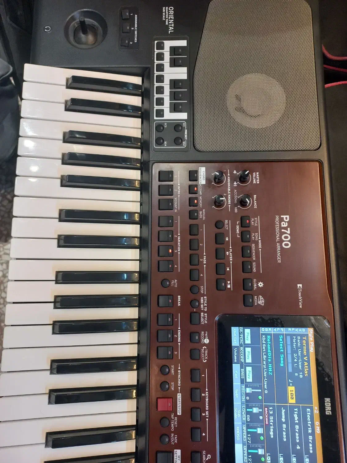 ارگ  آکبندpa700 O'RIENTAL|پیانو، کیبورد، آکاردئون|ابریشم, |دیوار