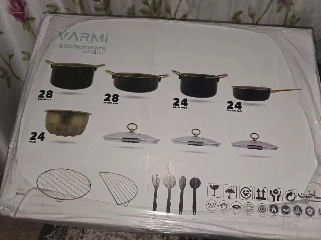 سرویس 15تیکه گلدن گرانیت قابلمه|ظروف پختوپز|آبادان, |دیوار