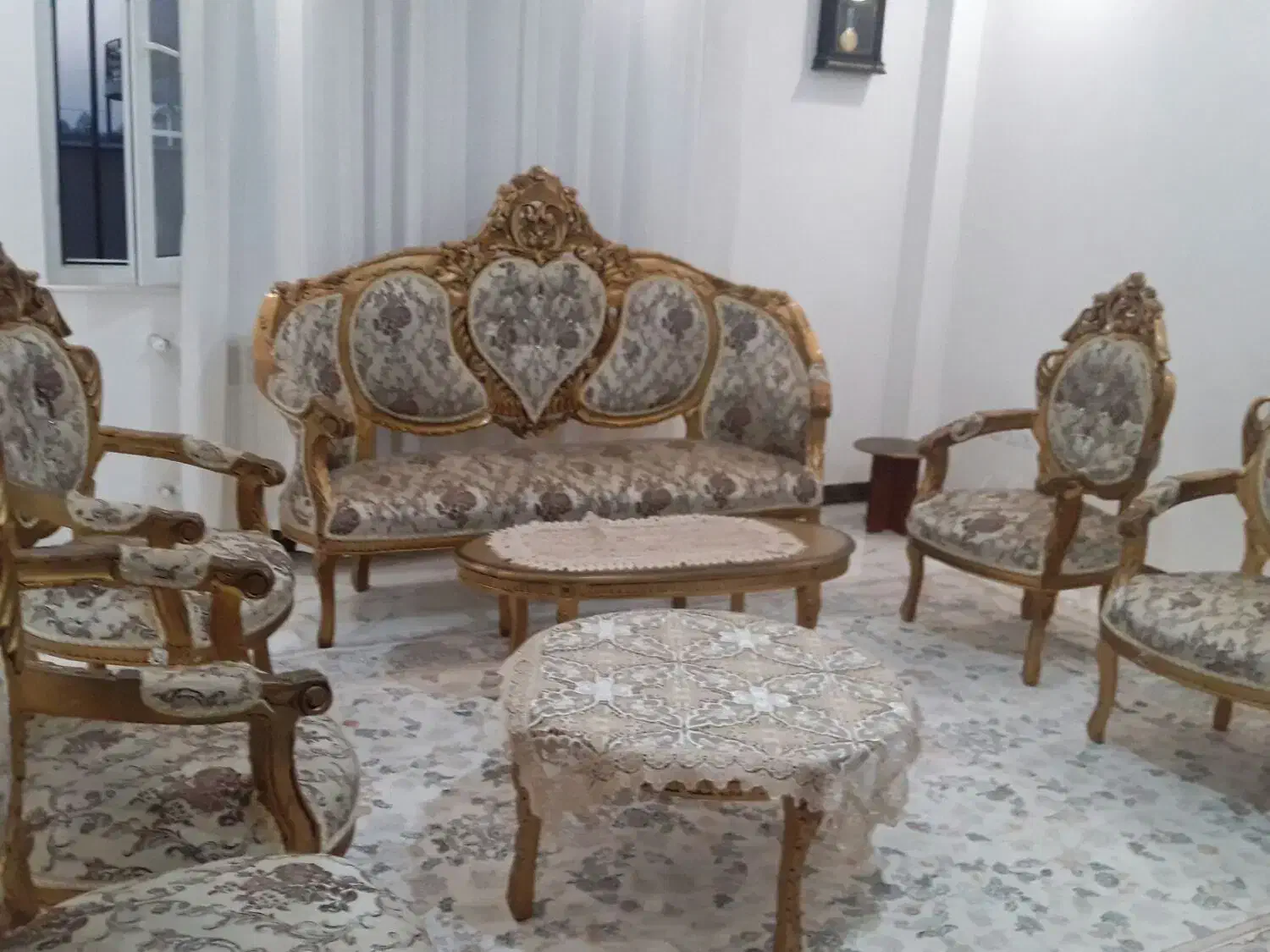 مبل استیل نه نفره|مبلمان خانگی و میز عسلی|رشت, رشتیان|دیوار