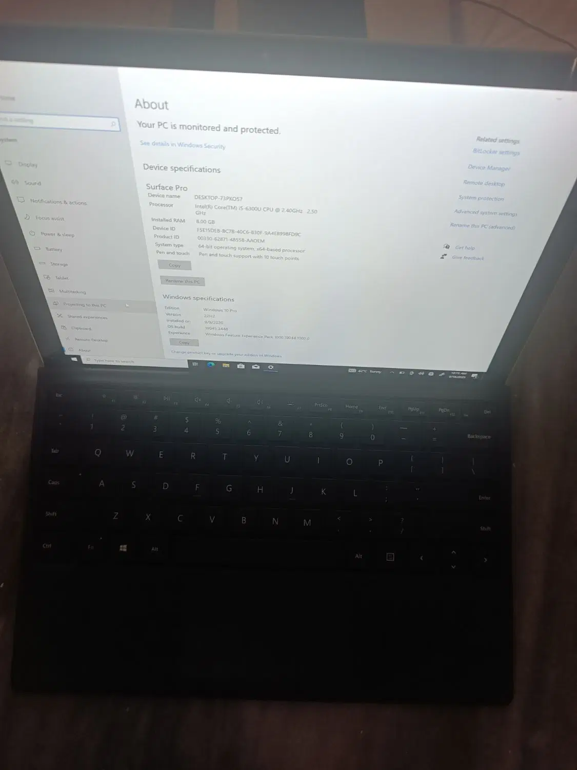 surface pro cori5 gen 6|رایانه همراه|روانسر, |دیوار