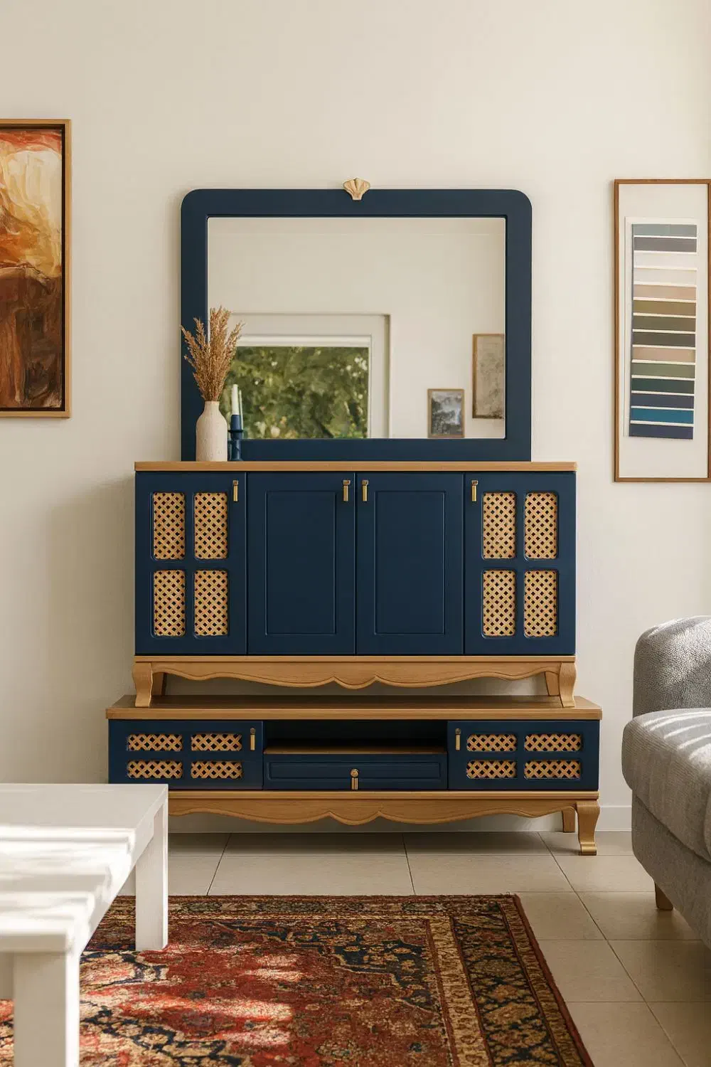 کنسول آینه|بوفه، ویترین، کنسول|یزد, |دیوار