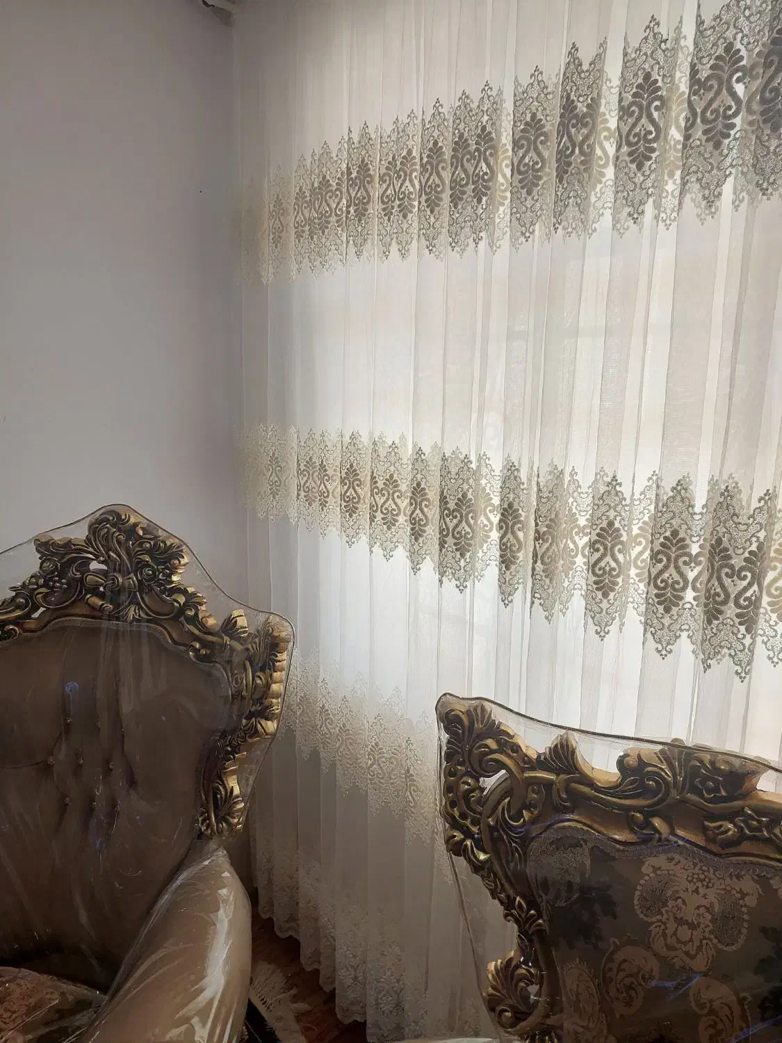 پرده دوخته شده|پرده، رانر، رومیزی|هشتگرد, شهرک بعثت|دیوار