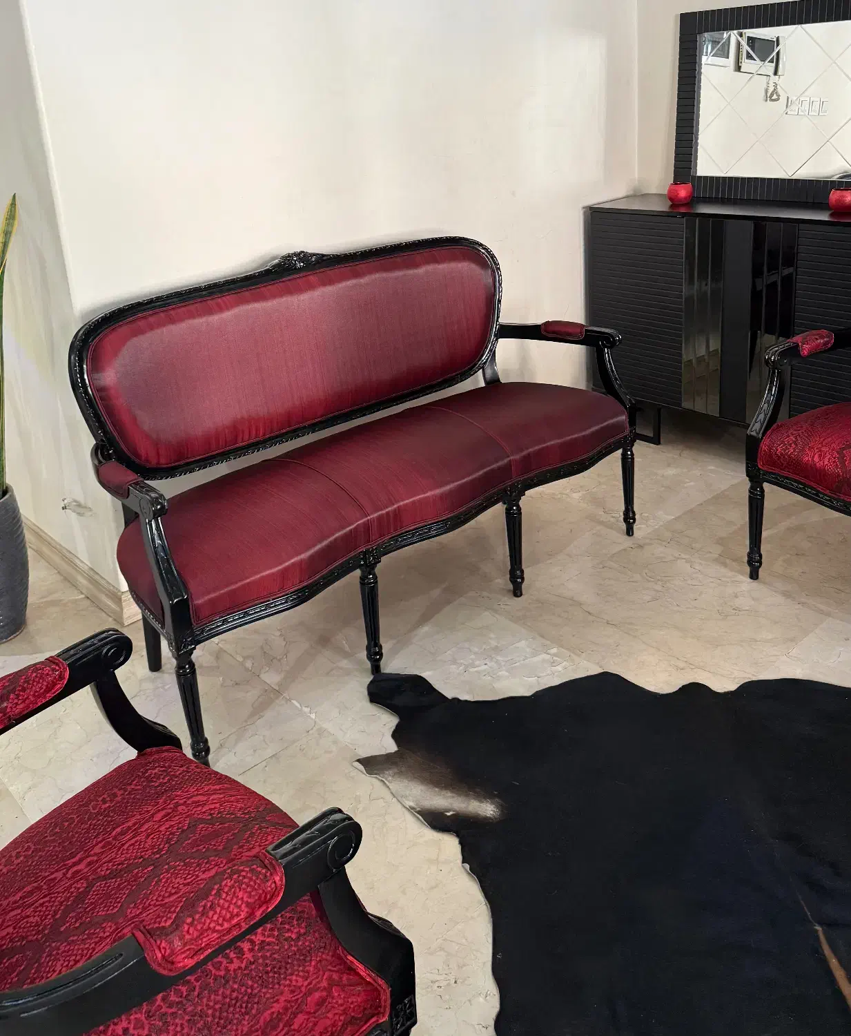 مبلمان هفت نفره استیل کلاسیک لویی پانزدهم|مبلمان خانگی و میز عسلی|تهران, سازمان برنامه شمالی|دیوار