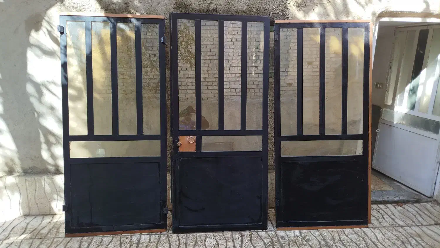 درب پارکینگ سه لنگه بدونه چارچوب.|مصالح و تجهیزات ساختمان|خمین, |دیوار