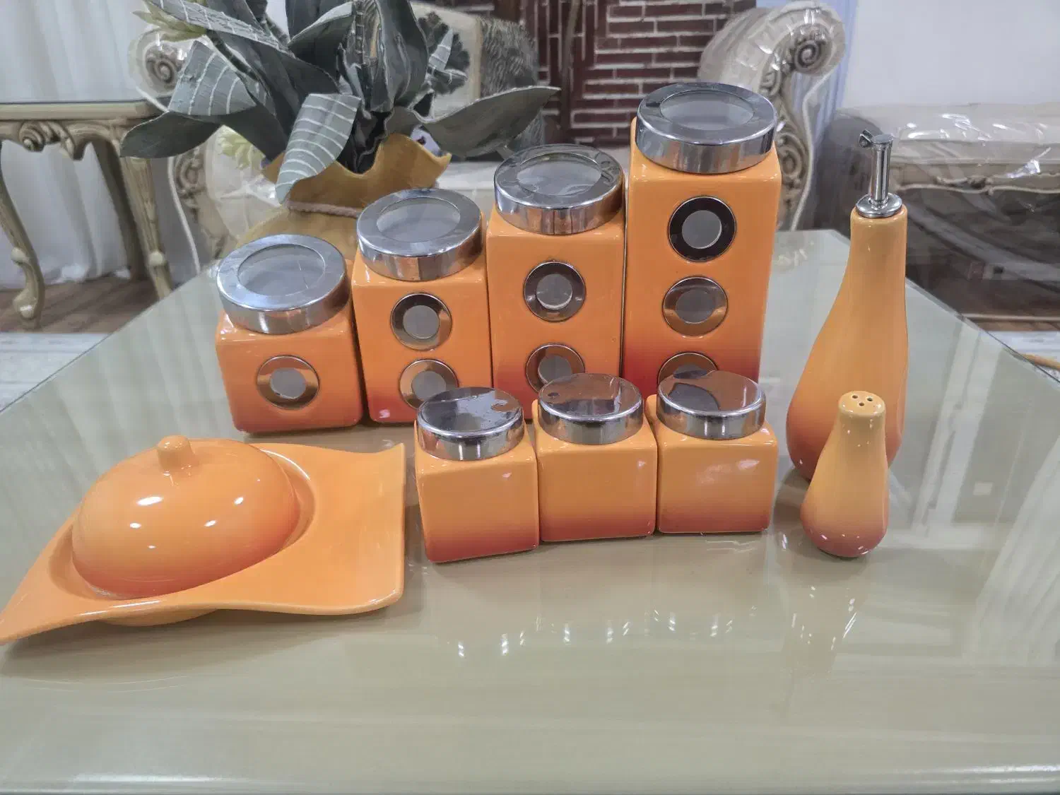 ست ادویه جات سرامیک|ظروف نگهدارنده، پلاستیکی، یک‌بارمصرف|اهواز, کیانپارس |دیوار