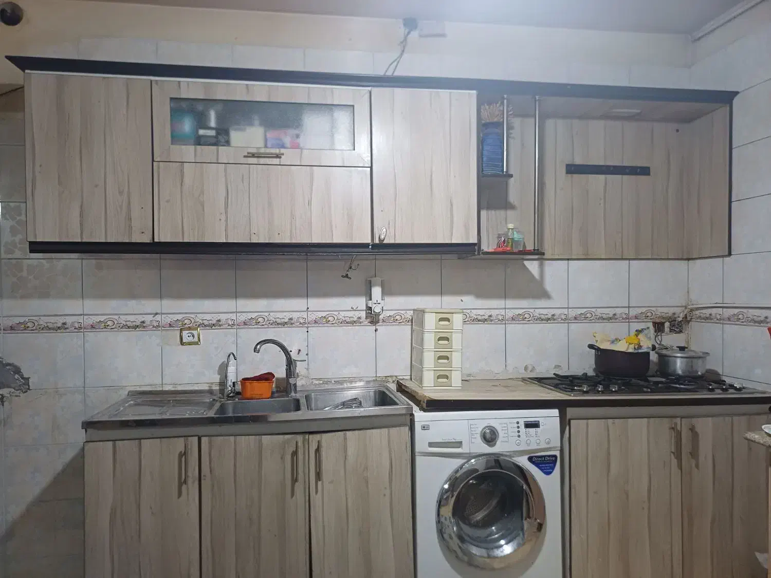 کابینت|آب‌چکان و نظم‌دهنده ظروف|قم, شهرک امام حسین|دیوار