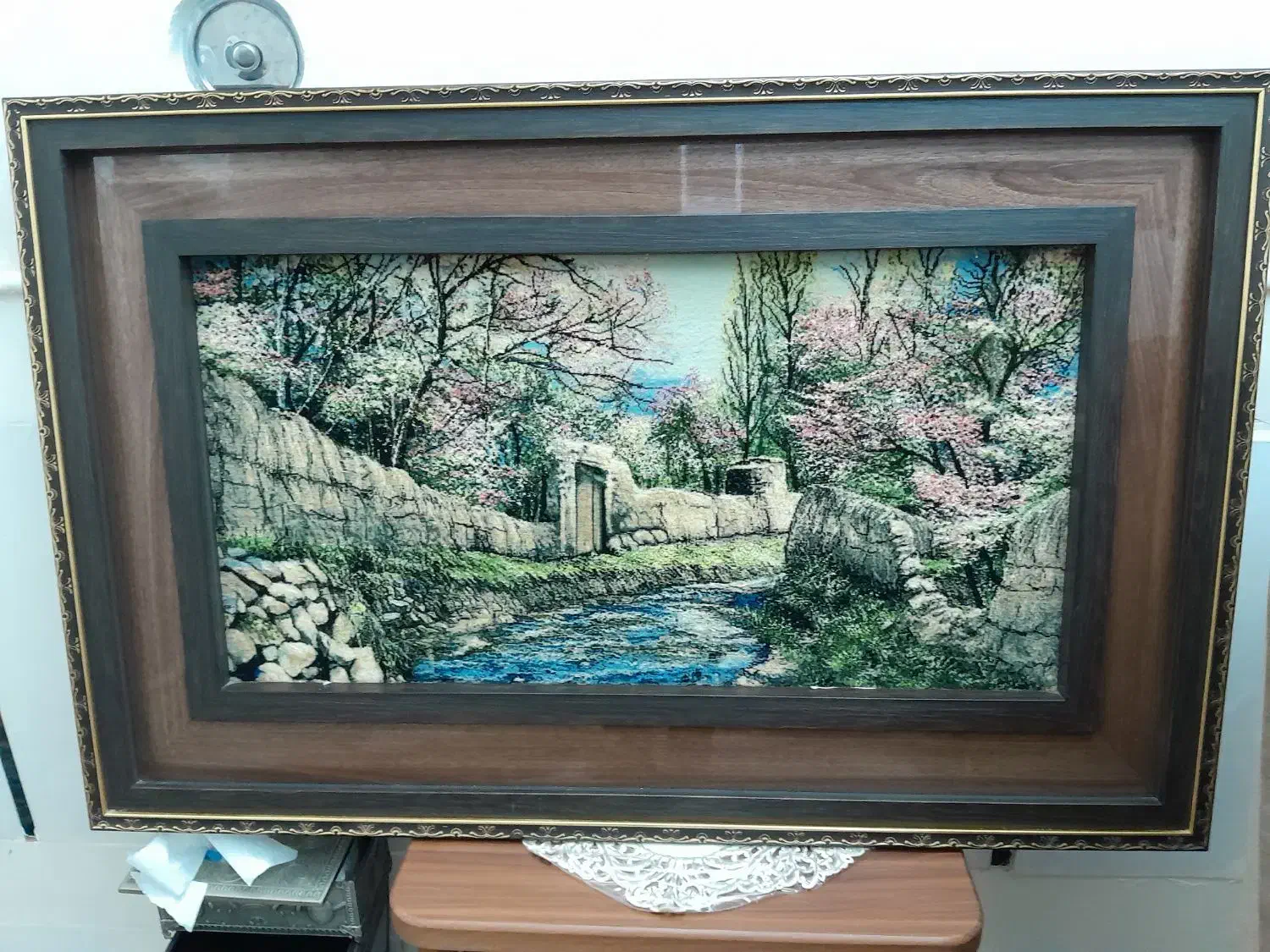 تابلو دست بافت|تابلو فرش|قم, دروازه ری|دیوار