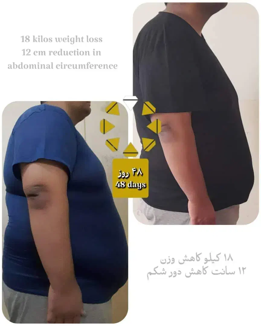 لاغری 13 کیلو در 48 روز (باپرخوری)|خدمات آرایشگری و زیبایی|جهرم, |دیوار