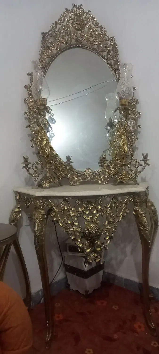 اینه شمعدانی|بوفه، ویترین، کنسول|ماهدشت, |دیوار