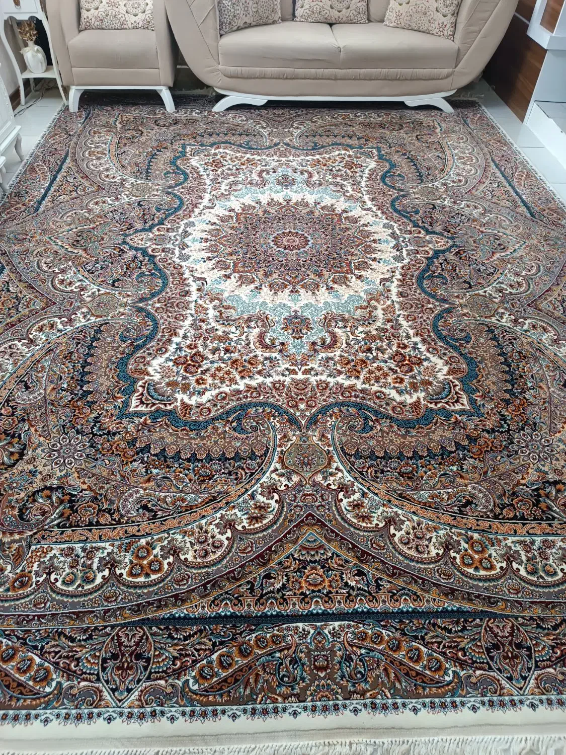 یک جفت فرش ۱۲متری فرش مشهد درحدجهیزیه|فرش|مشهد, سپاد|دیوار