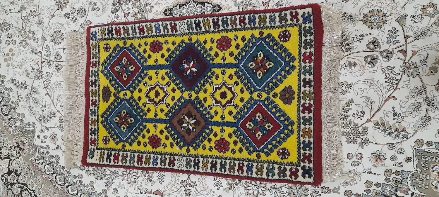 قالیچه دستباف یلدایی و عید|فرش|اصفهان, عمان سامانی|دیوار