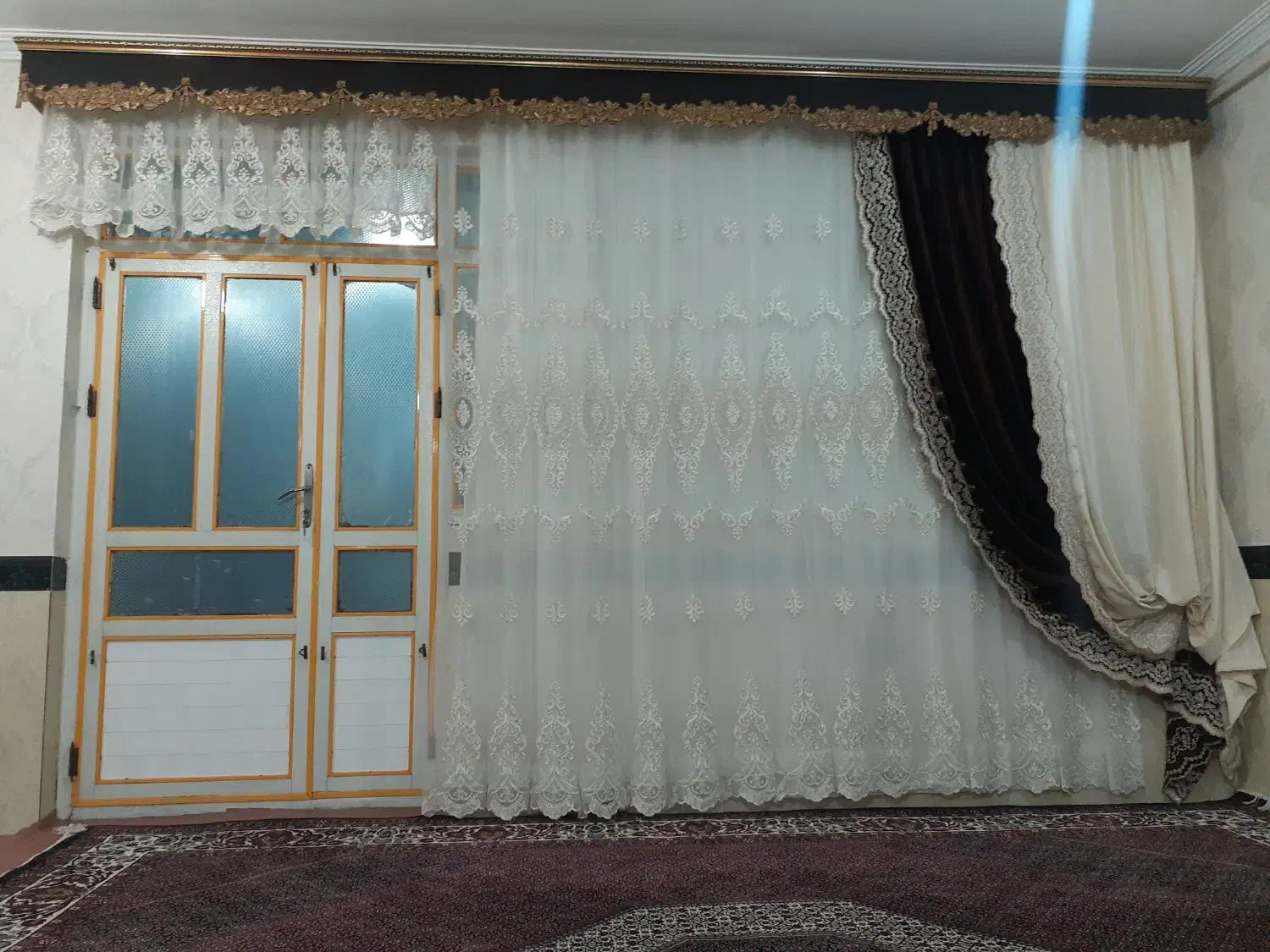 پرده پذیرایی در حد نو|پرده، رانر، رومیزی|لالجین, |دیوار