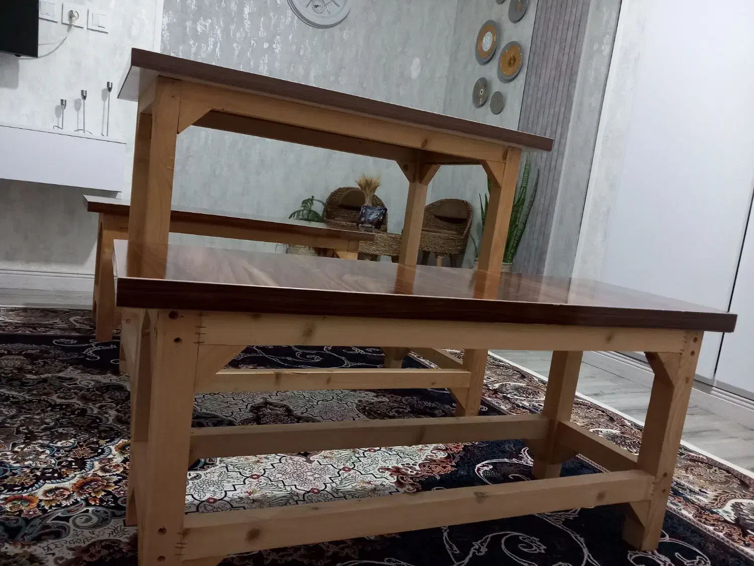 میزو صندلی چوبی|میز و صندلی غذاخوری|بندر ترکمن, |دیوار