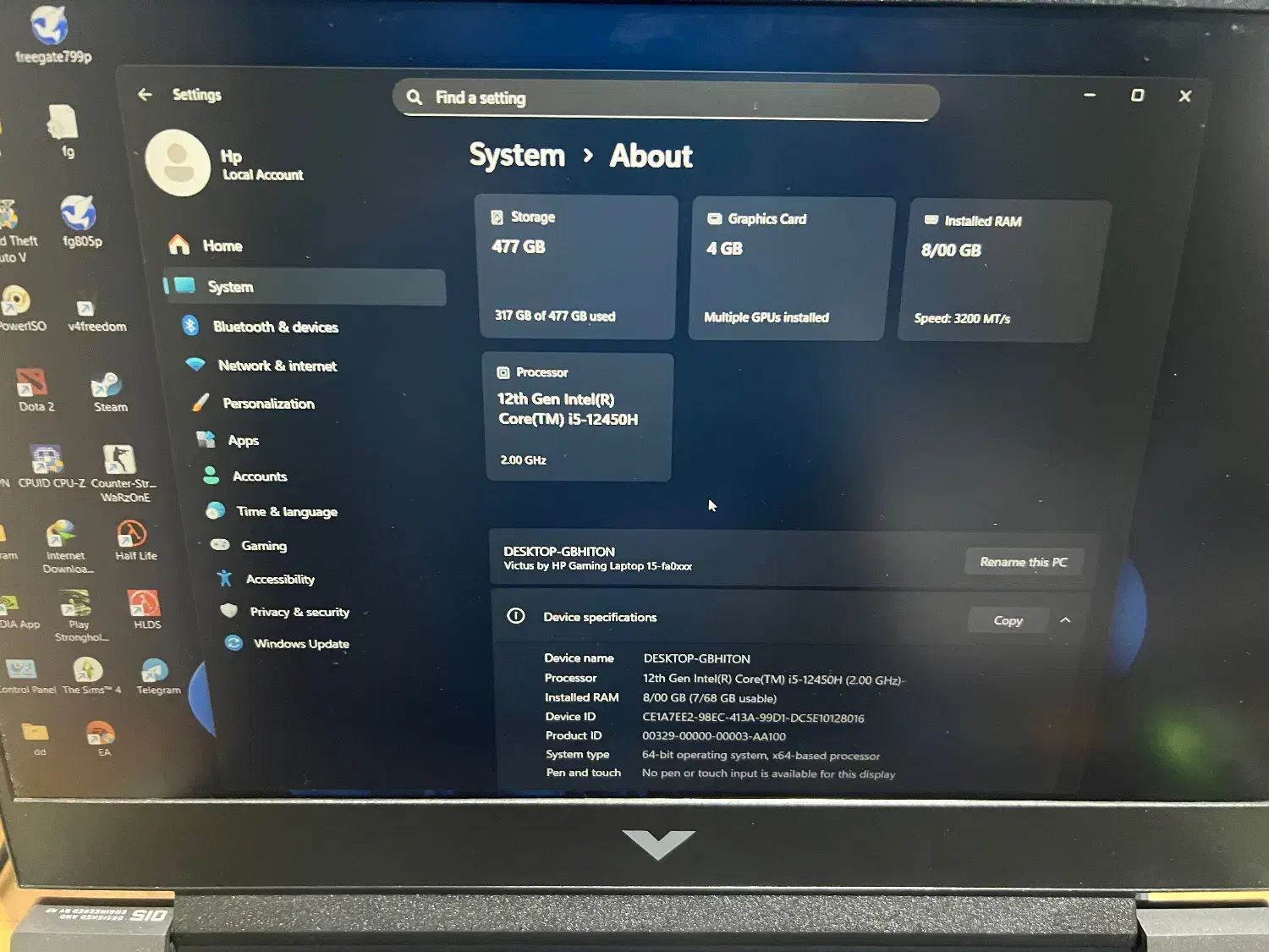 لپ تاپ ویکتوس گیمینگ|رایانه همراه|تهران, هوانیروز|دیوار