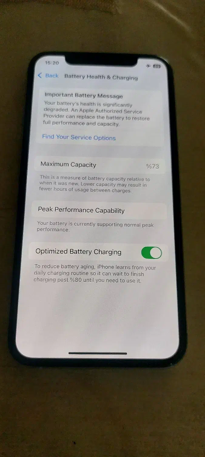 آیفون xs سفید باتری 73 پلمپ|موبایل|تهران, توحید|دیوار