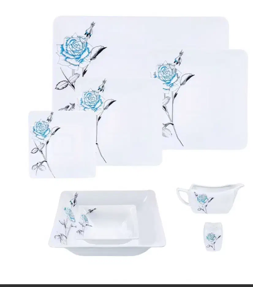 سرویس چینی 81 پارچه گل برجسته|ظروف سرو و پذیرایی|زرند, |دیوار