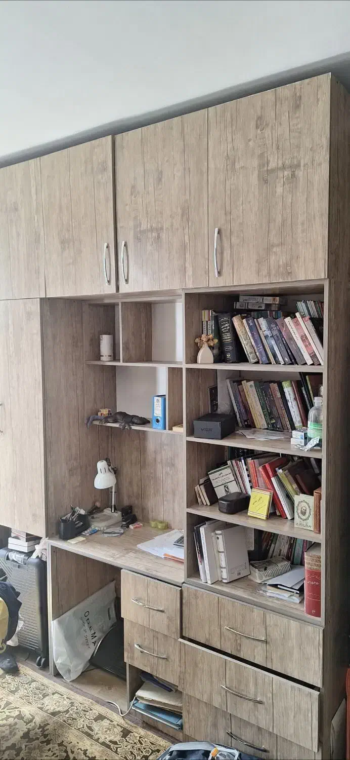 کتابخانه و کمد لباس|کتابخانه، شلف، قفسه‌های دیواری|تهران, دریان‌نو|دیوار