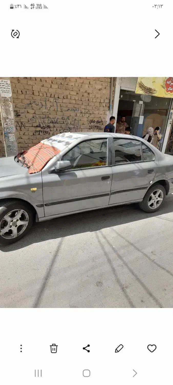 سمند خاکستری مدل آخر ۸۹ بیرنگ درحد|خودرو سواری و وانت|بهارستان, |دیوار