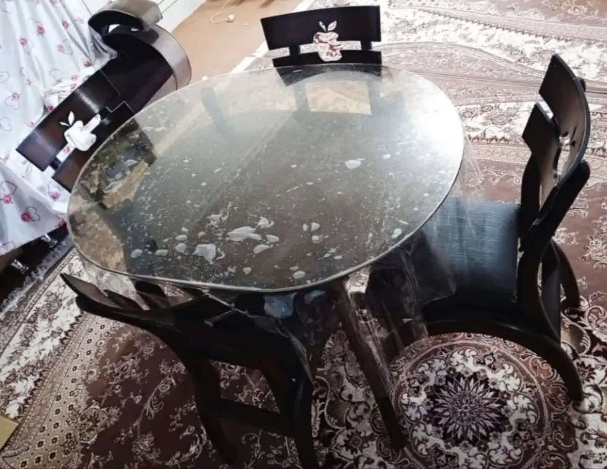 میز ناهار خوری|میز و صندلی غذاخوری|قهدریجان, |دیوار