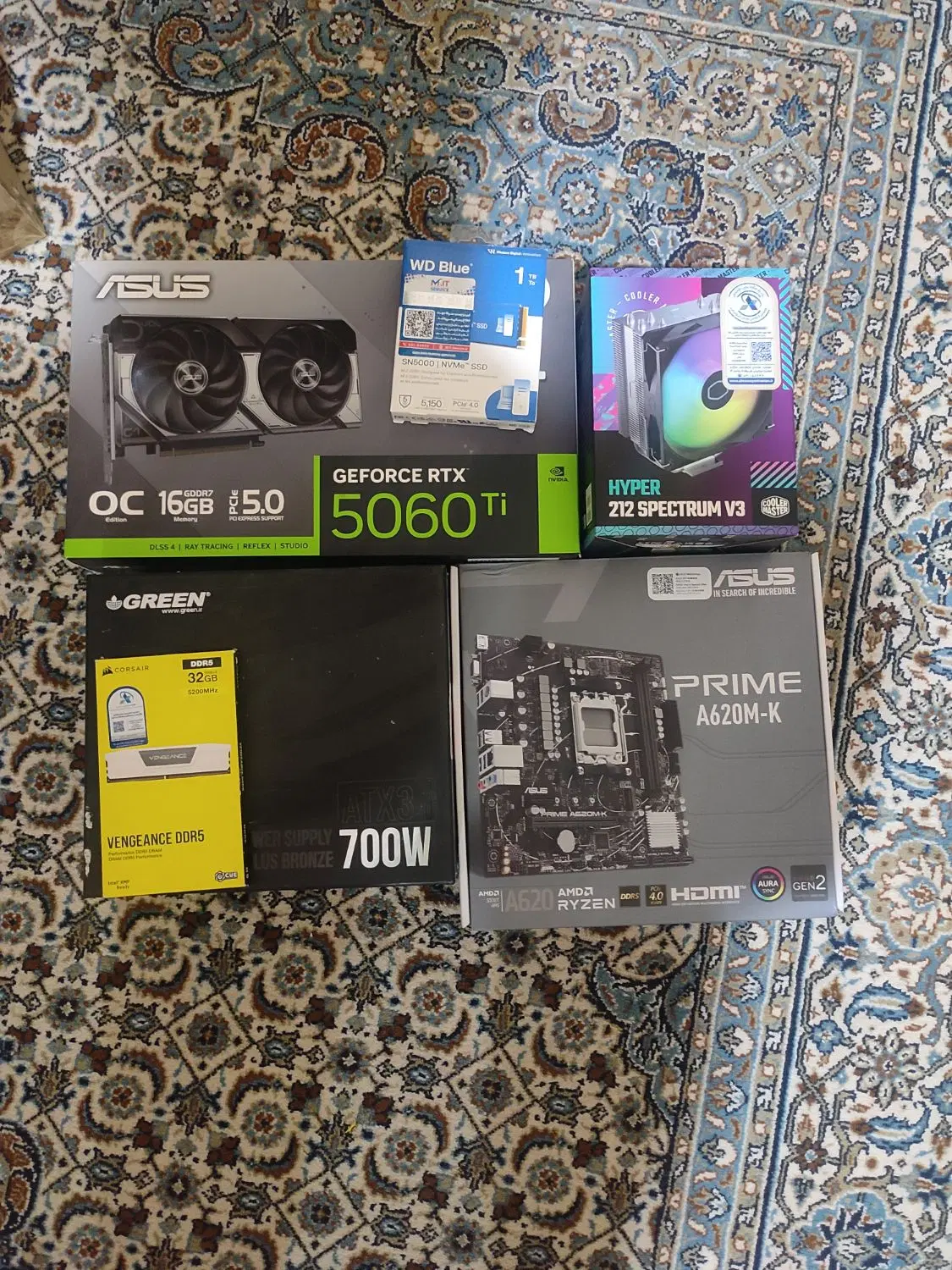 کیس گیمینگ rtx 5060ti 16G|رایانه رومیزی|تهران, استاد معین|دیوار