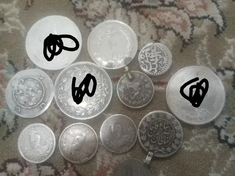 سکه نقره ساسانی|کلکسیون سکه، تمبر، اسکناس|نیشابور, شهرک بسیج|دیوار