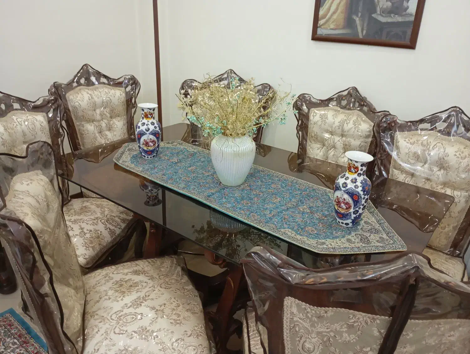 میز ناهار خوری استیل فندقی|میز و صندلی غذاخوری|تهران, زنجان جنوبی|دیوار