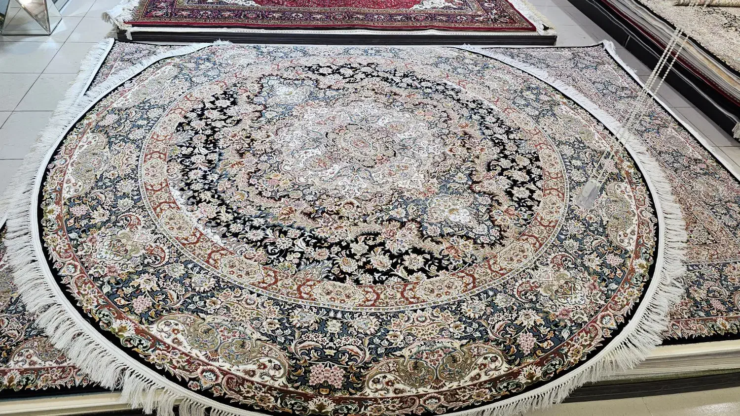 فرش ماشینی سالاری ۳×۳ دایره|فرش|تبریز, |دیوار