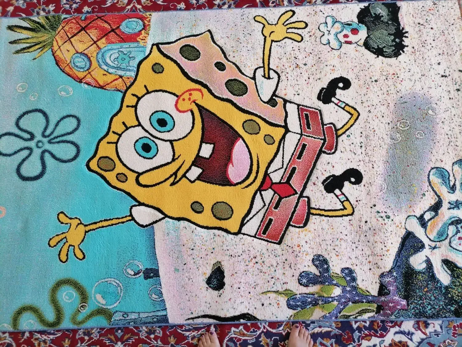 قالیچه باب اسفنجی|فرش|بجنورد, |دیوار