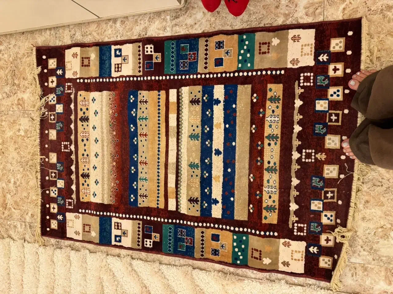 قالی یک در یک و نیم|فرش|رودسر, |دیوار