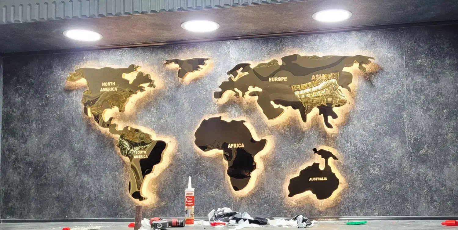 نقشه جهان|تابلو، نقاشی، عکس|گلستان (تهران), |دیوار