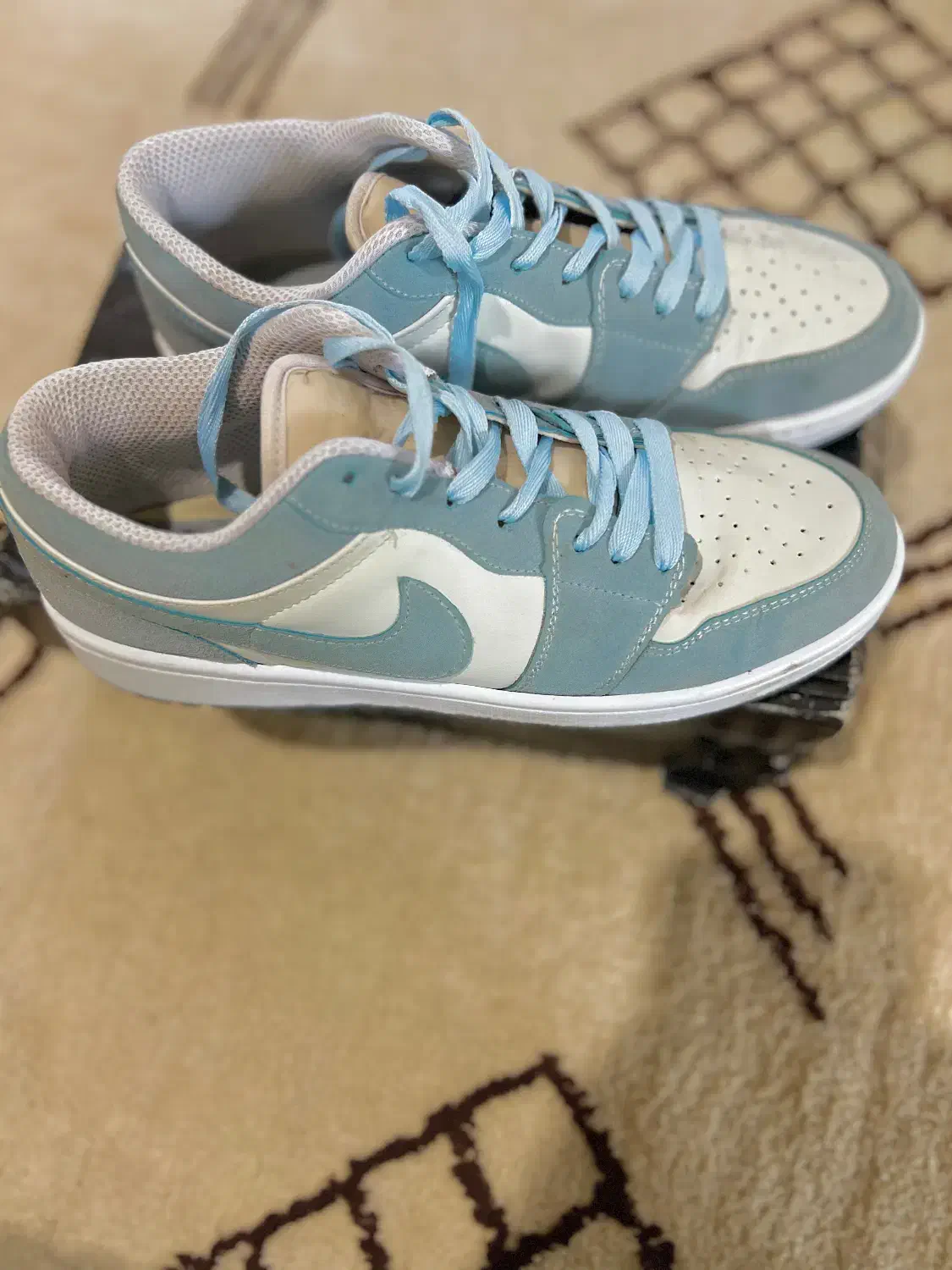 کتانی نایک جردن سفید آبی orginal|کیف، کفش، کمربند|آستارا, |دیوار