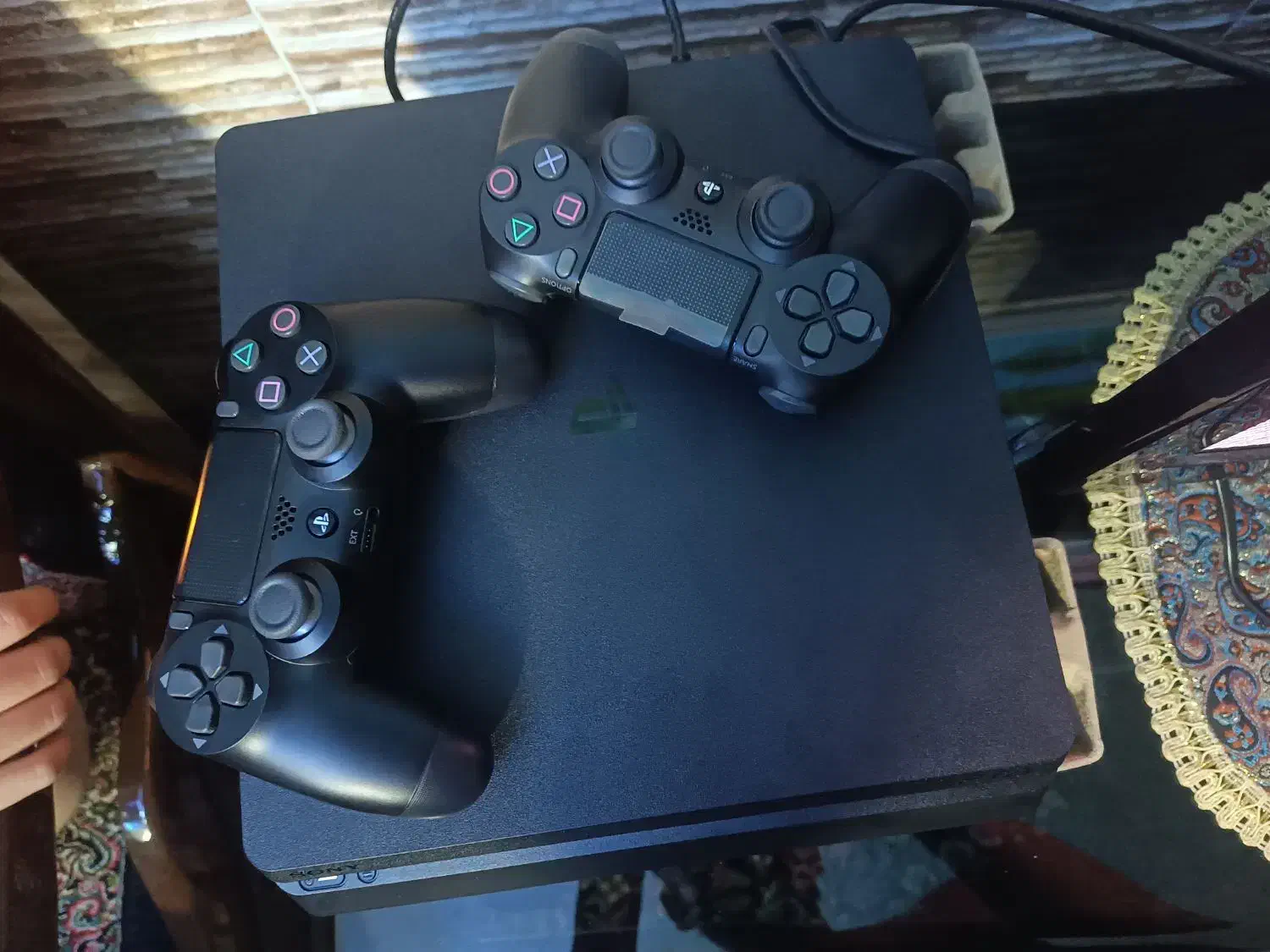 ps4اسلیم یک ترابایت ریجن اسیا با دو دسته|کنسول، بازی ویدئویی و آنلاین|کرمان, |دیوار