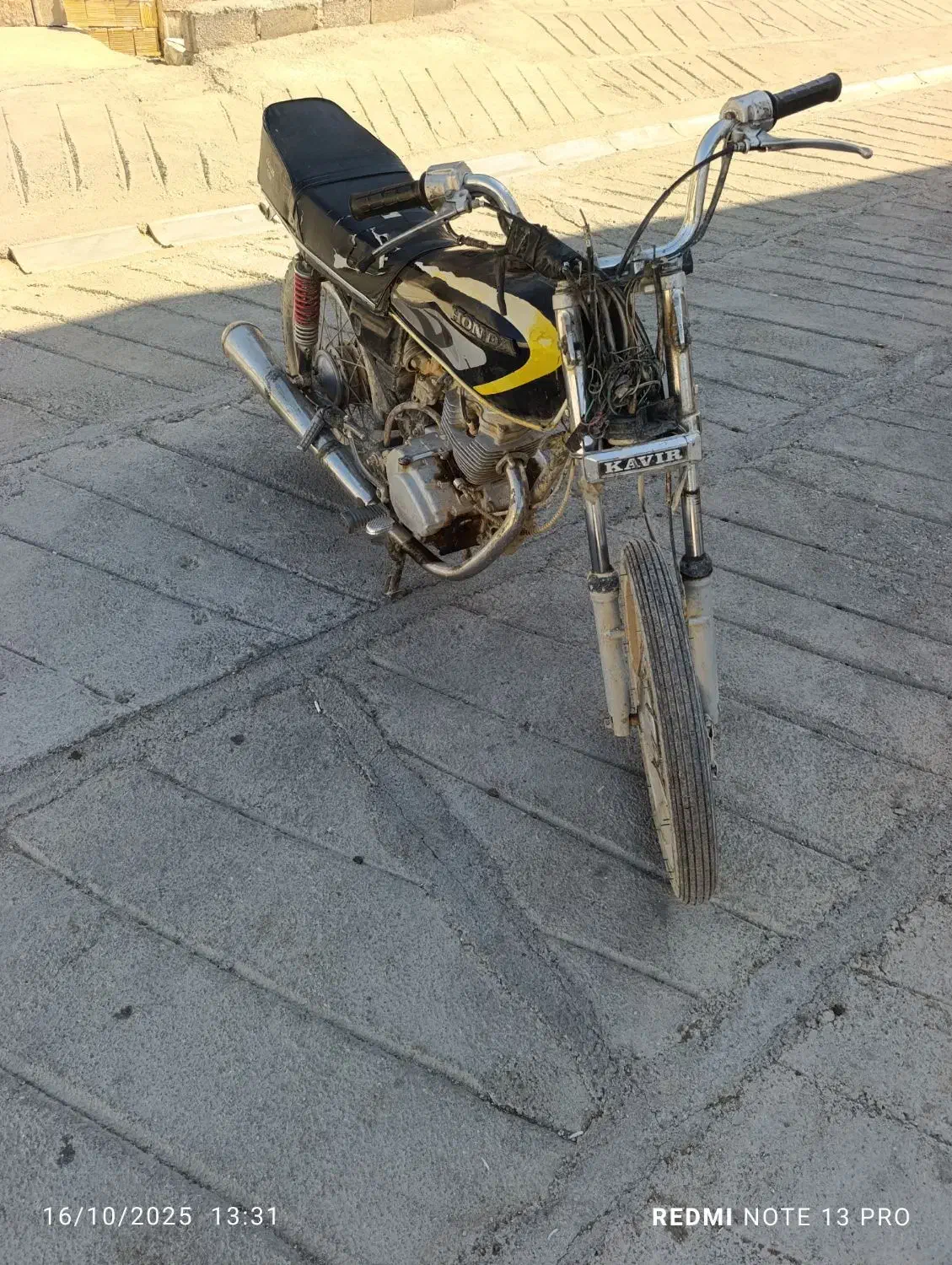موتور 150دستی مزایده|موتورسیکلت|جوانرود, |دیوار