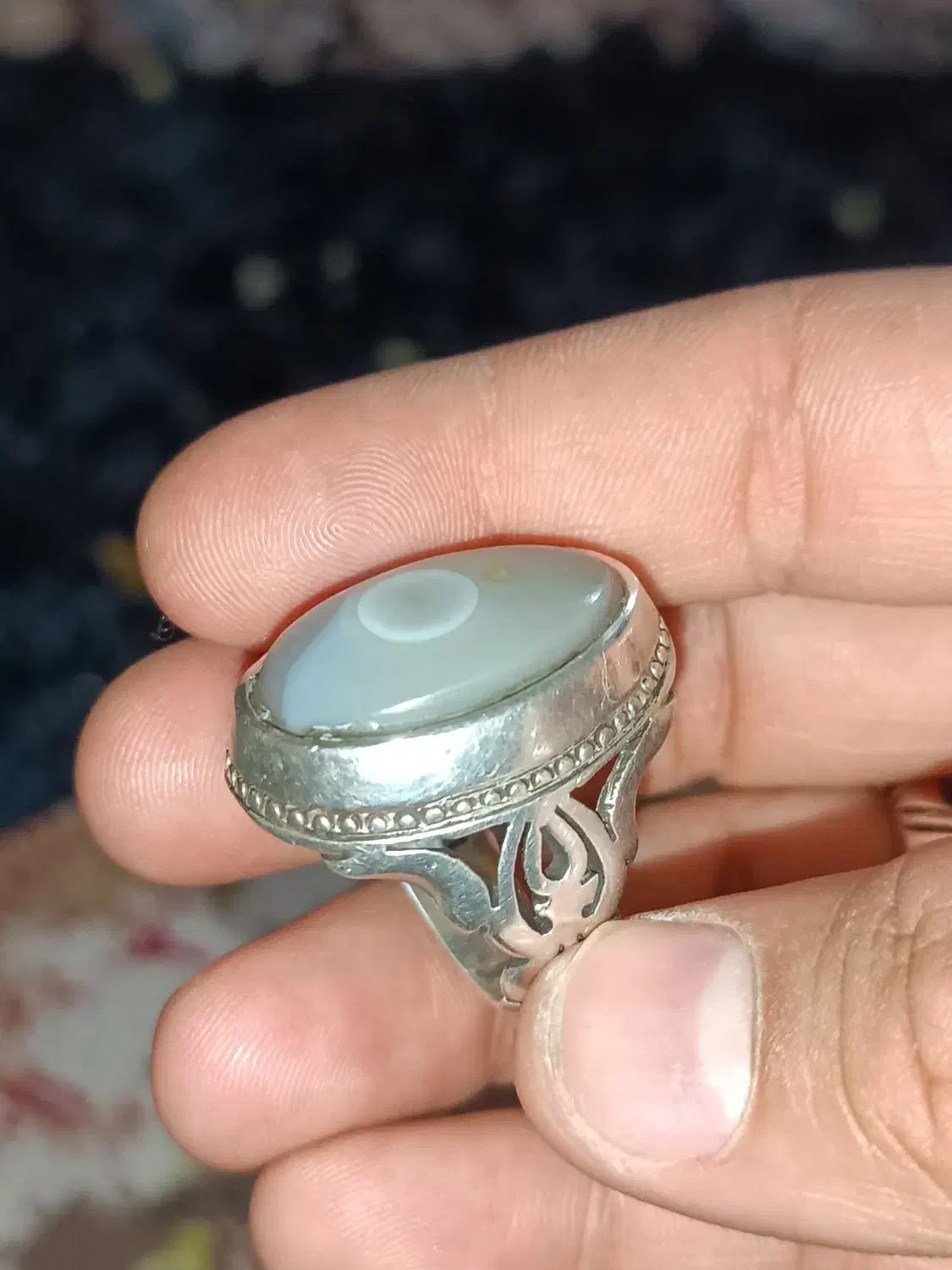 انگشتر سلیمانی تک خال درشت|جواهرات|شادگان, |دیوار