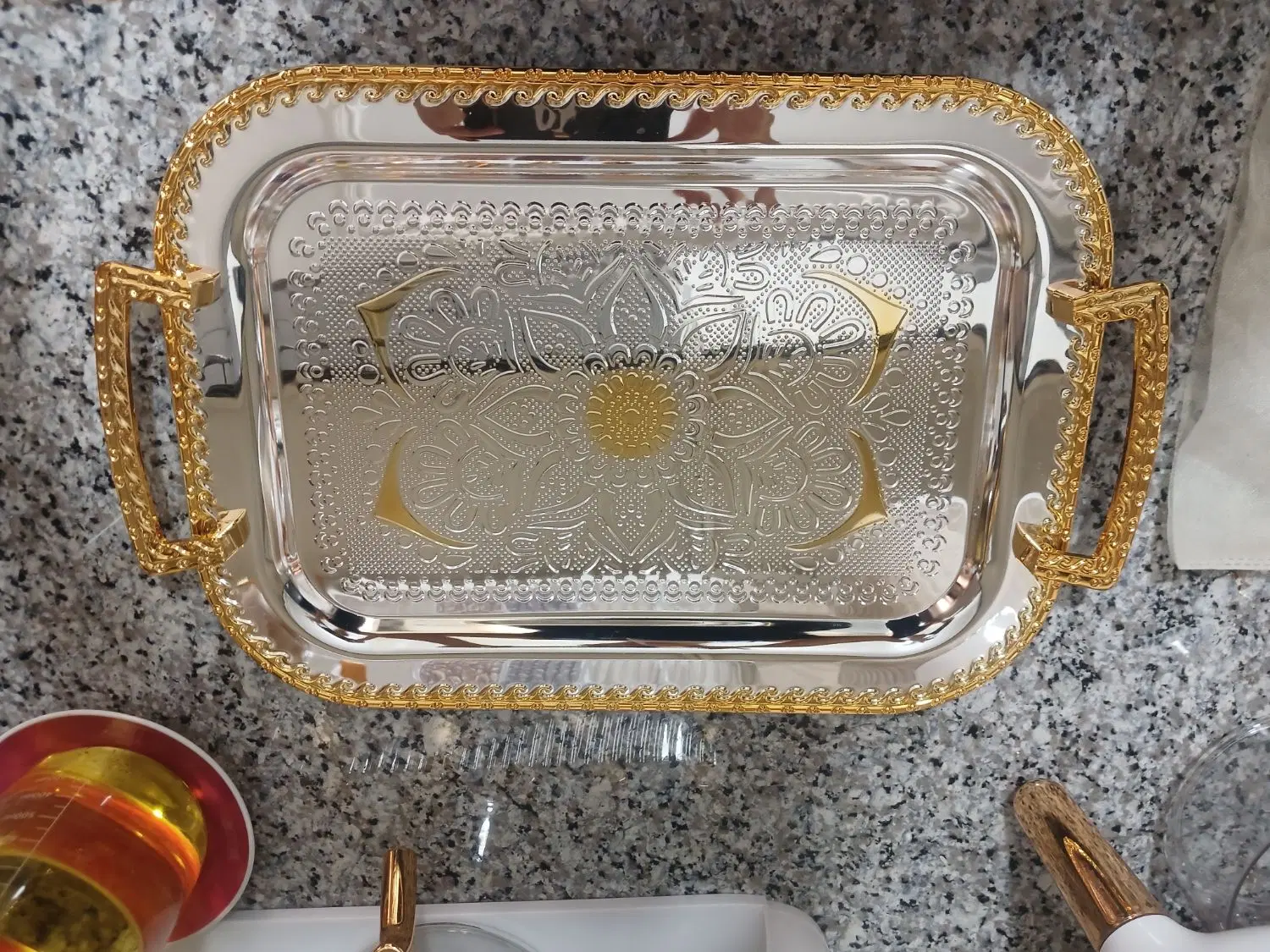 سینی استیل|ظروف سرو و پذیرایی|دورود, |دیوار