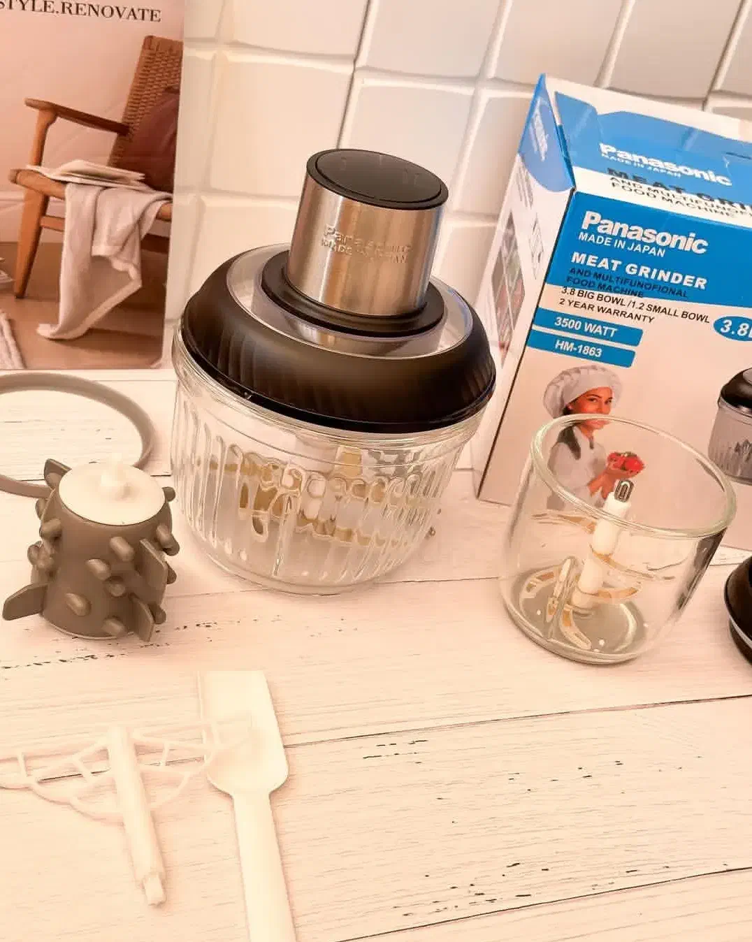 خردکن و آسیاب دوقلو پاناسونیک دو کاسه مدلHM-1863|خردکن، آسیاب، غذاساز|تهران, علم و صنعت|دیوار