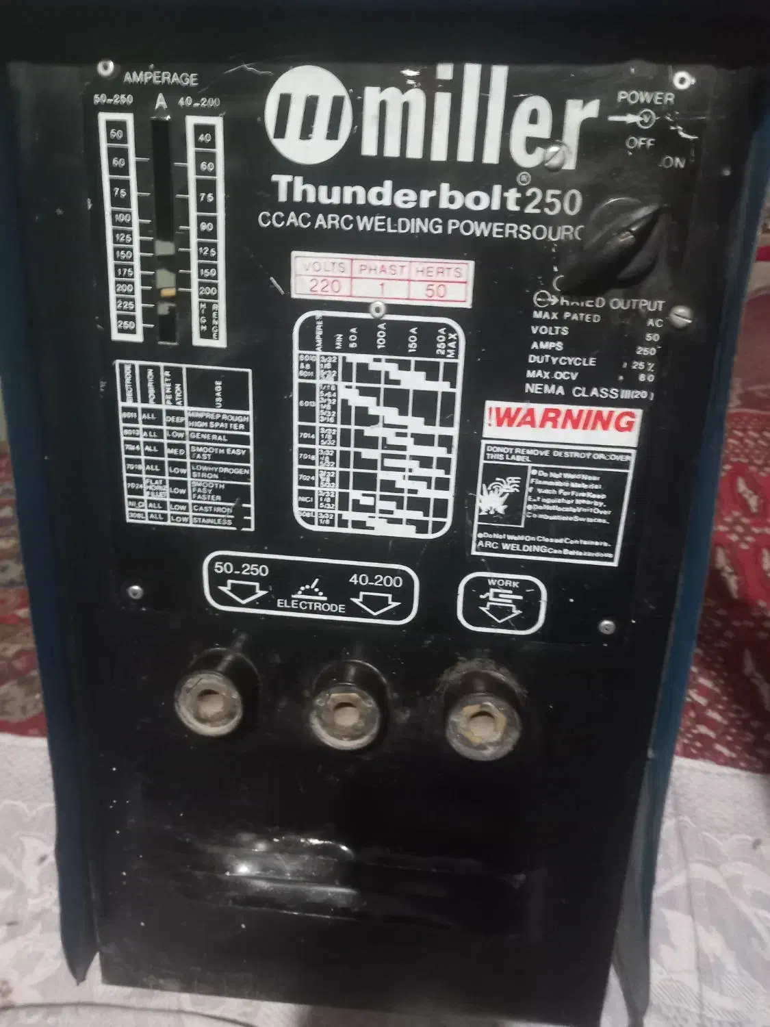 دستگاه جوش میلر آمریکایی|ماشین‌آلات صنعتی|ری, شهادت|دیوار