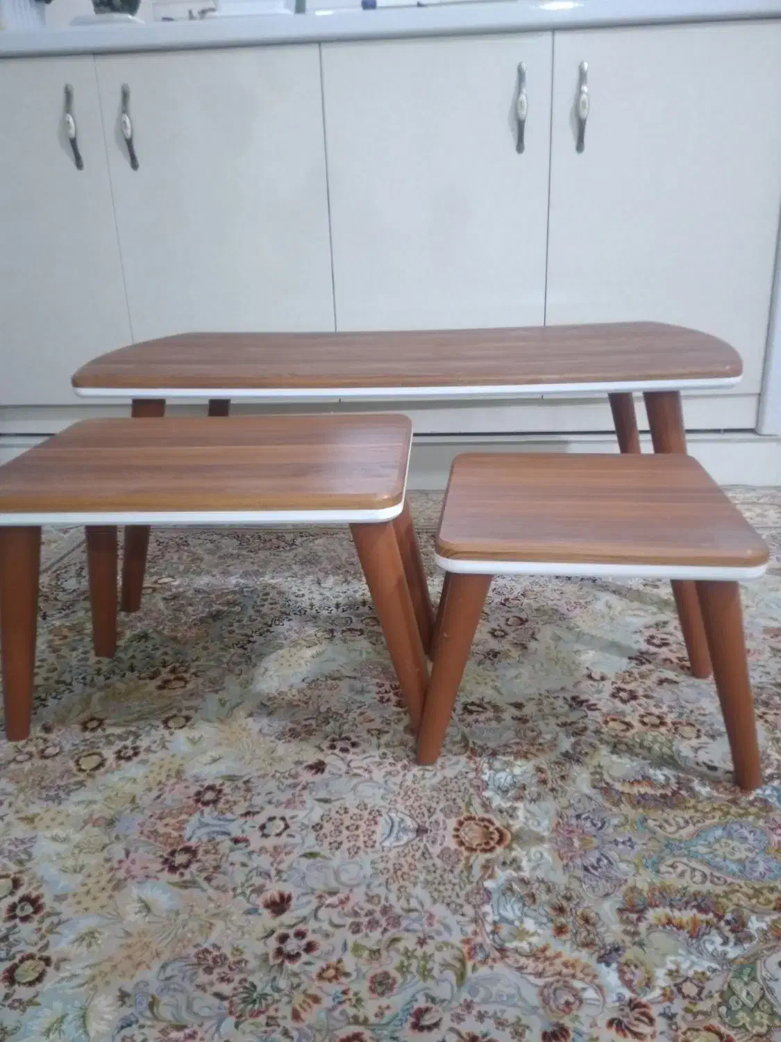 میز وسط با دوتا عسلی|مبلمان خانگی و میز عسلی|سرپل ذهاب, |دیوار